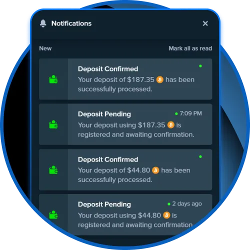 Stay updated with smart Stake alerts.