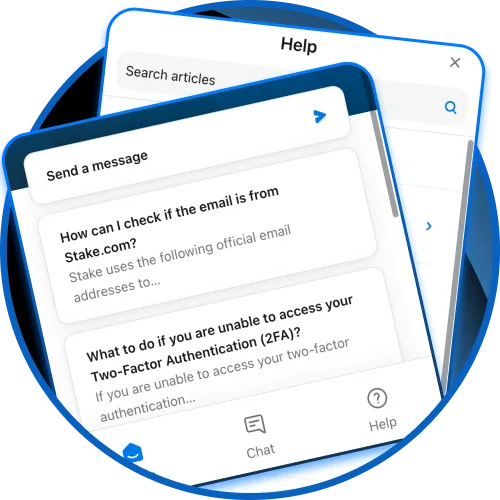 Enjoy responsive support inside the Stake app.