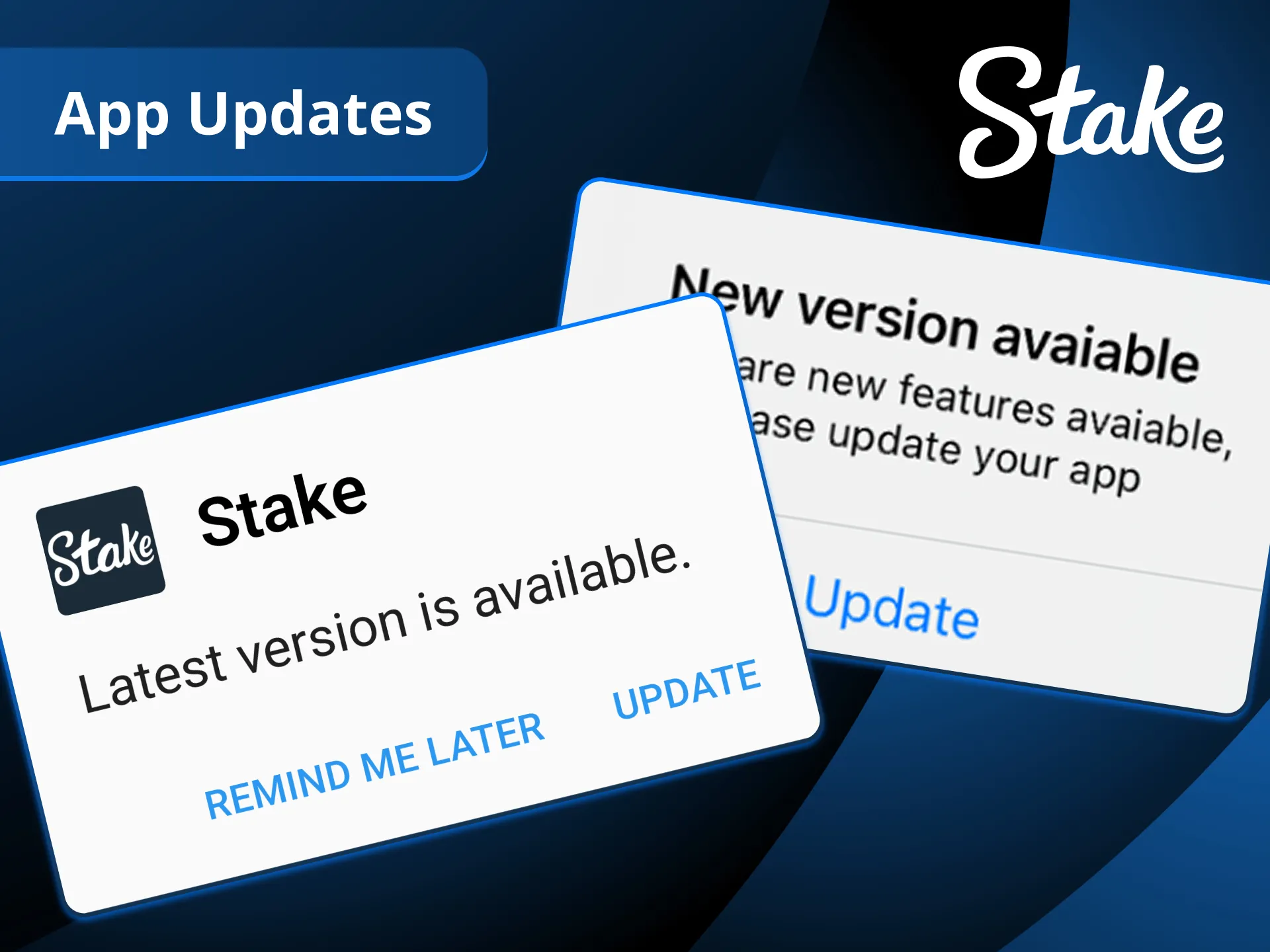Stay ahead with fresh Stake app updates.