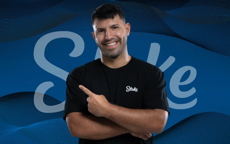 Kun Aguero featured in Stake events.