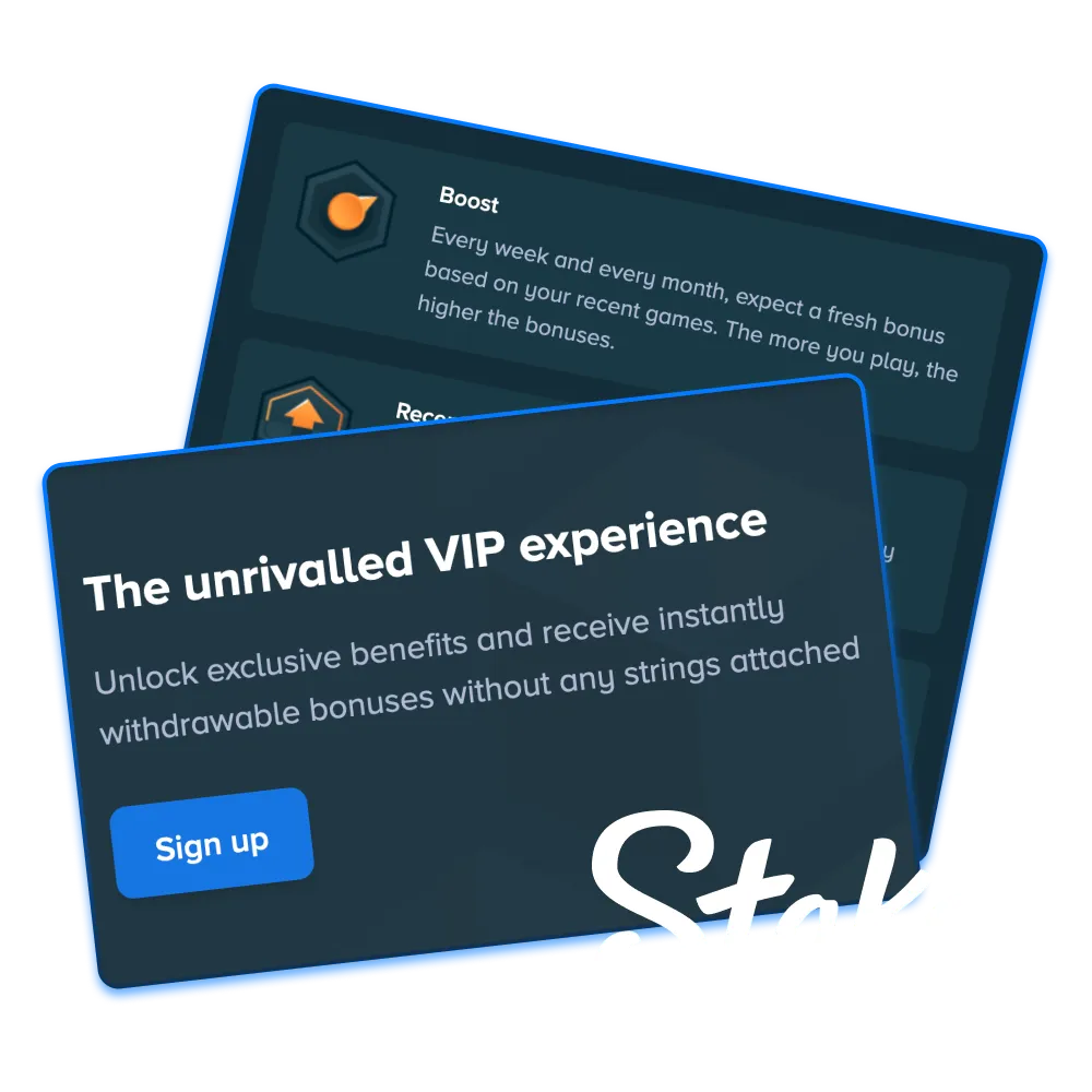Discover premium rewards in Stake VIP.