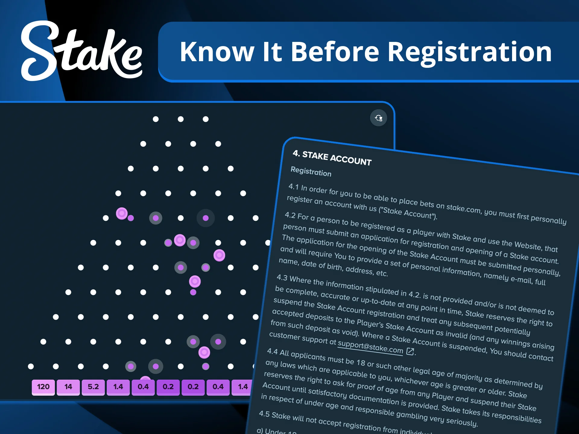 Explore Plinko at Stake: what to know before registration about this original game.