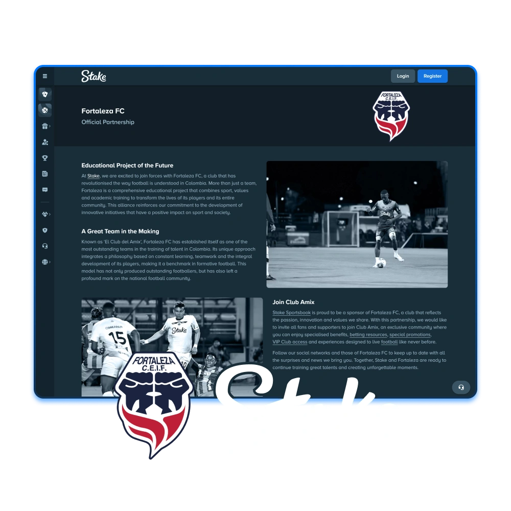 Learn about the official Fortaleza FC and Stake Argentina partnership.