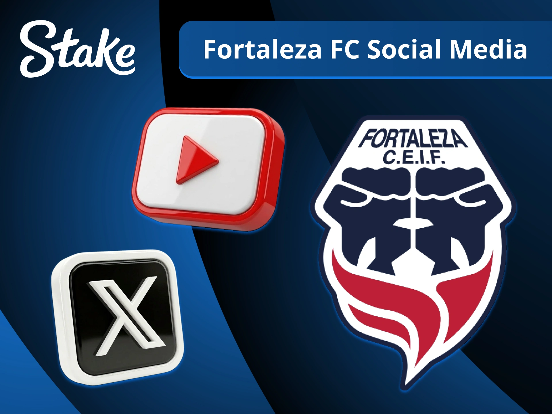 Track the Stake partnership by following Fortaleza FC on social media.
