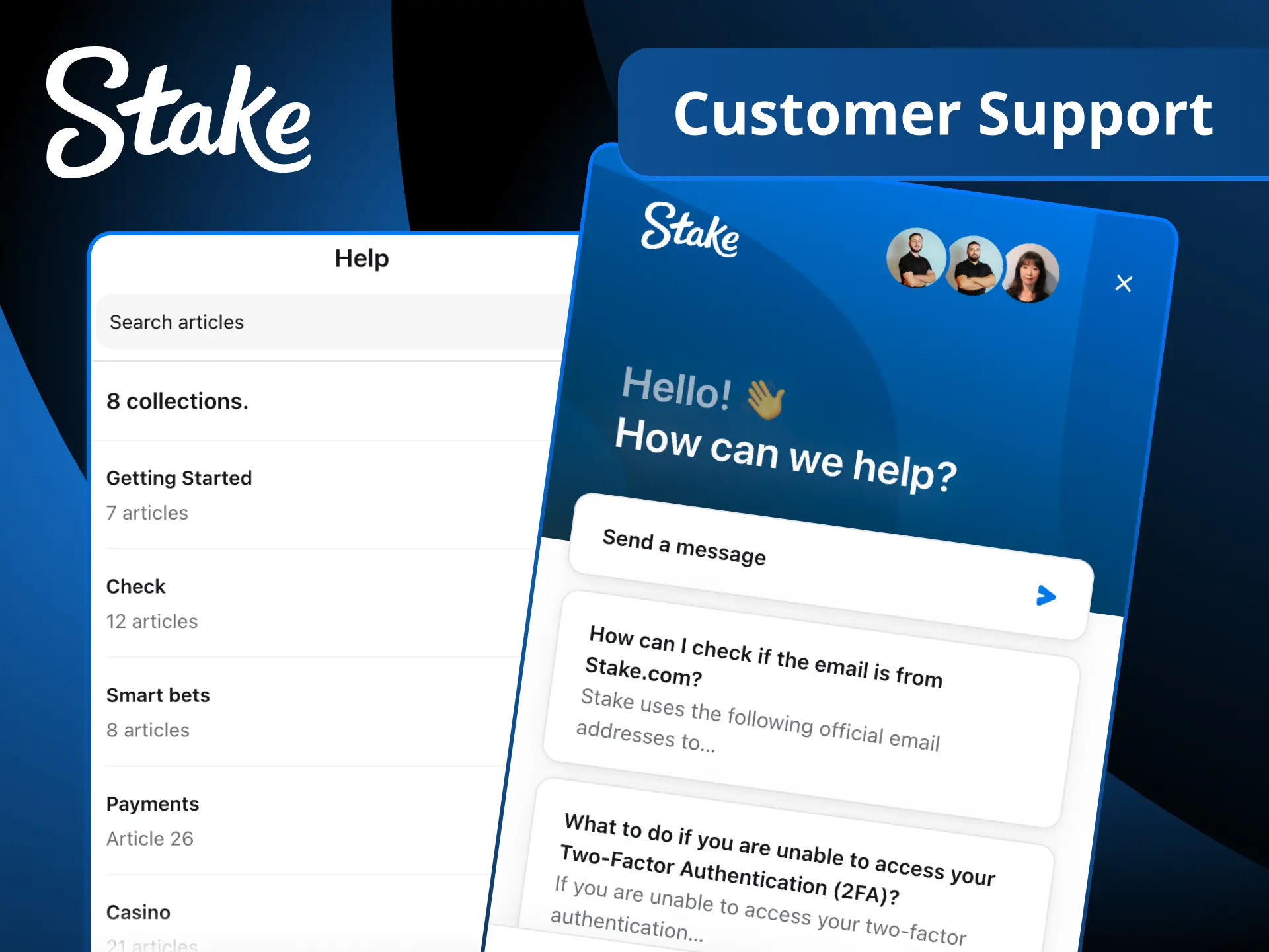 Reach out to the customer support team for any inquiries regarding slot games and account management on Stake.